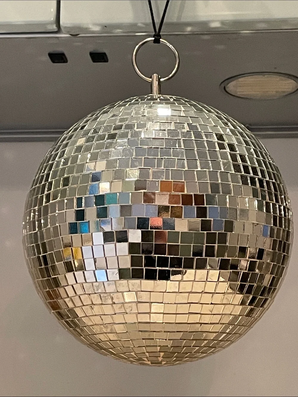 Rachel Zoe Hanging Disco Ball 9” Designer Party Glass Mosaic with Original Tags